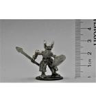 Fighter with Spear and Shield pewter