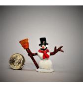 Snowman with Tophat painted
