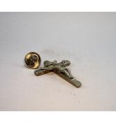 Hanging Crucifix pewter