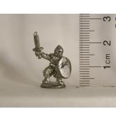 Knight with Rounded Shield pewter