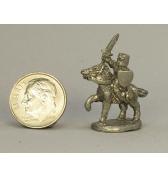Mounted Knight with Sword pewter