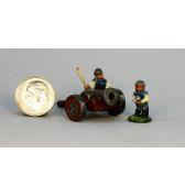Two Dwarves with Cannon painted