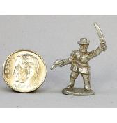 Officer with Sword and Pistol pewter