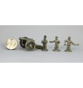 Cannon with 3 Man Crew pewter