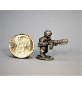 Space Infantry with Machine Gun pewter