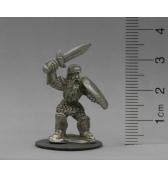 Dwarf in Plate with Sword pewter