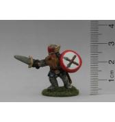 Dwarf with Sword Attacking painted 