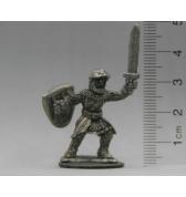 Fighter in Chain Mail with Visor Up pewter