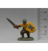 Fighter in Bucket Helm with Sword painted