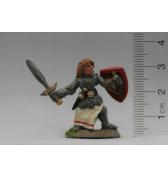 Female Fighter with Sword painted