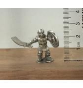 Goblin with Scimitar and Round Shield pewter