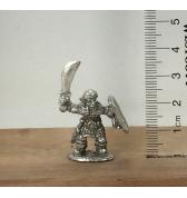 Goblin with Scimitar and Square Shield pewter