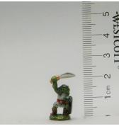 Goblin with Scimitar Overhead pewter