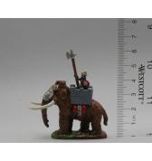 War Mammoth with Dwarf Pikeman painted