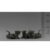 Three Giant Rats pewter