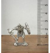 Skeleton in Chainmail with Sword pewter